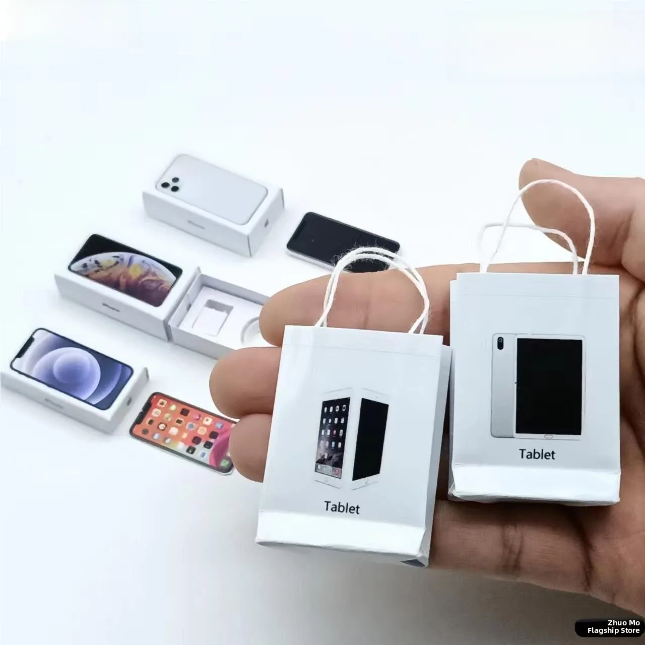 Miniature Model  Tablet Computer Prop Towel Scene Dollhouse Pet Toy Simulation Micro-Dimensional Collectible Item