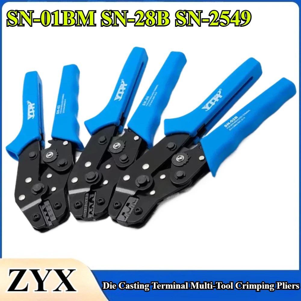 SN-01BM SN-28B SN-2549 Crimping Plier For PH2.0,XH2.54,JST,2510,3.96,Dupont Servo,D-SUB Connector Plug, Multi-Tool Crimper Plier