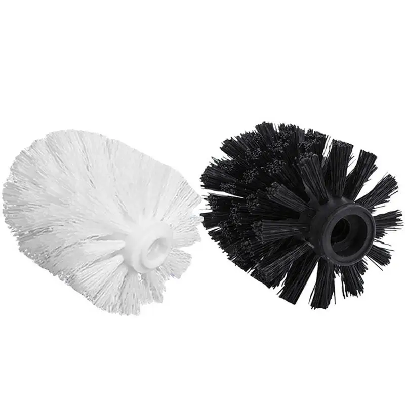 Universal Replacement Toilet Brush Head Holder White Black Clean Spare Tools Toilet Bowl Brush Home Bathroom Supplies