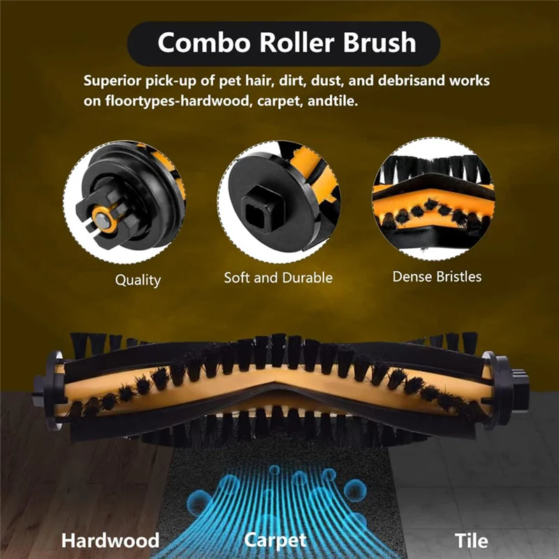 ABBK-piezas de repuesto para Ecovacs Deebot N79 N79S DN622 500 N79W N79SE / Yeedi K600 K700 / Deebot 500 DC3G Kit de accesorios