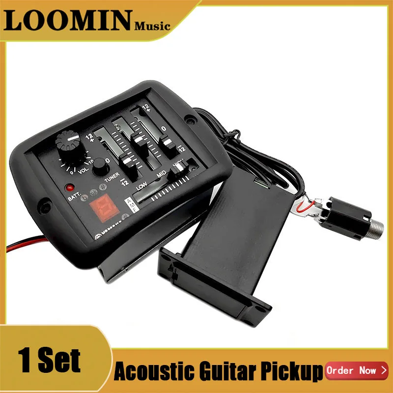 EQ التعادل الصوتية preamps الغيتار ، بيك آب بيزو مع نظام موالف ، النحاس جاك دبوس ، 4 العصابات