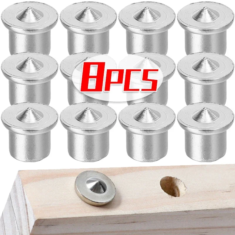 

6/8/10/12mm Log Pin Locator Dowel Furniture Centre Point Positioning Carpentry Dowel Tips Wooden Pin Center Punching Accessories