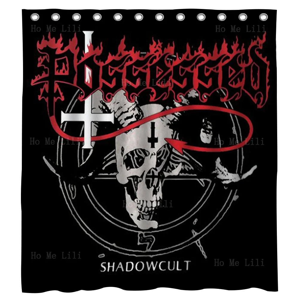 Shadow Cult Best Album Possessed By Seven Churches Bathroom Decoration Shower Curtain