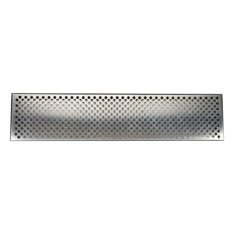 75cm Stainless Steel Rectangular Beer Drip Tray Bar Counter Perforated Draining Catch Tray for Beverage Tap Station