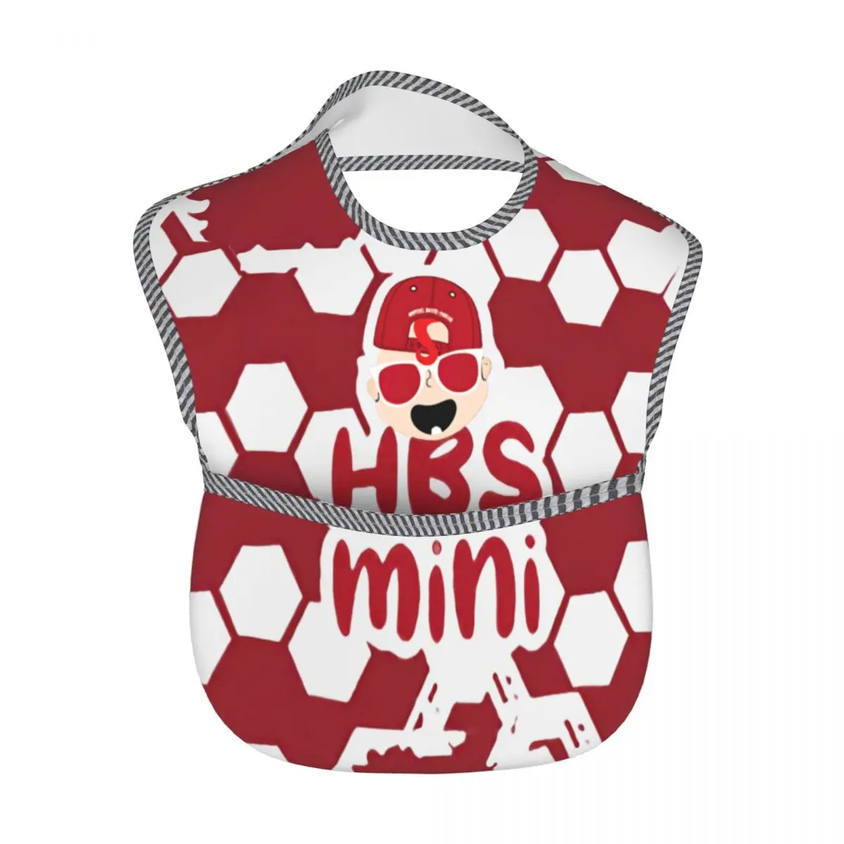 Hapoel Beer Sheva Baby Bibs for Baby Boy or Girl, Adjustable Bib Baby and Toddler Bib for Eating, Waterproof Fabric