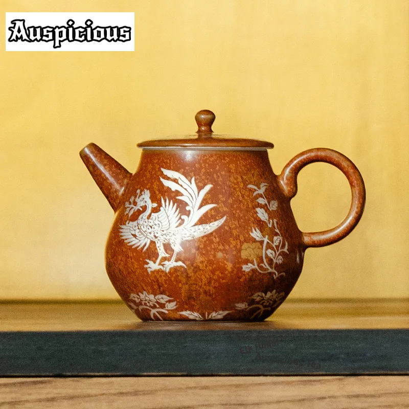 

140 мл чайник Dunhuang Brid, традиционный чайник для заварки чая, бытовой чайник для заваривания чая с ситечком, принадлежности для чайной церемонии, ремесло