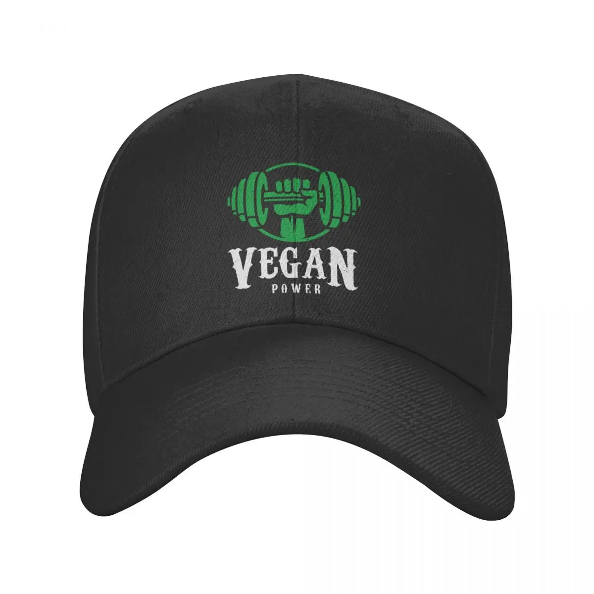 Fashion Vegan Power Baseball Cap Women Men Personalized Adjustable Adult Powered By Plants Dad Hat Hip Hop Snapback Hats