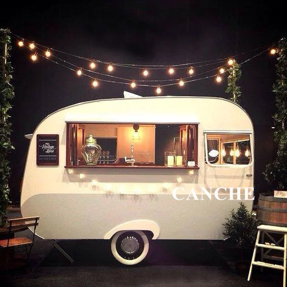 Price Coffee Cart Fast Food Trailer Mobile Food Truck Bar Trailer with Europe
