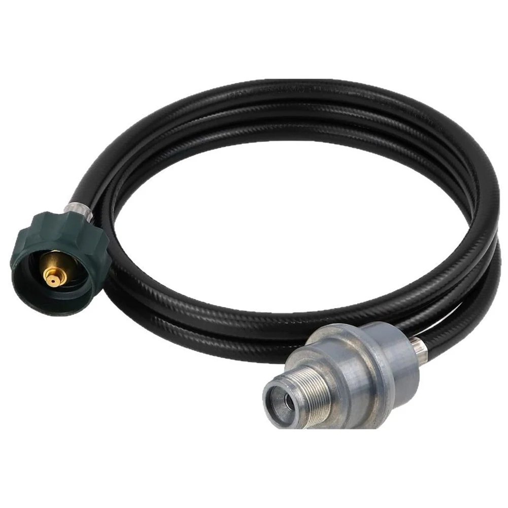 

Camping Fuel Use NO Black Propane Hose Enhanced Propane Combustion Filter Zinc Alloy Construction 3-Layer Hose Structure