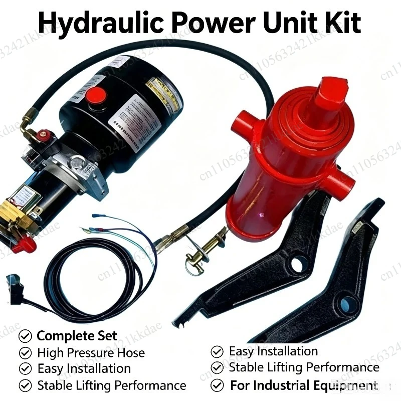 1.2-1.5M Tricycle Electronic Control Hydraulic Lift Kit Universal 12V-72V Lifting Component