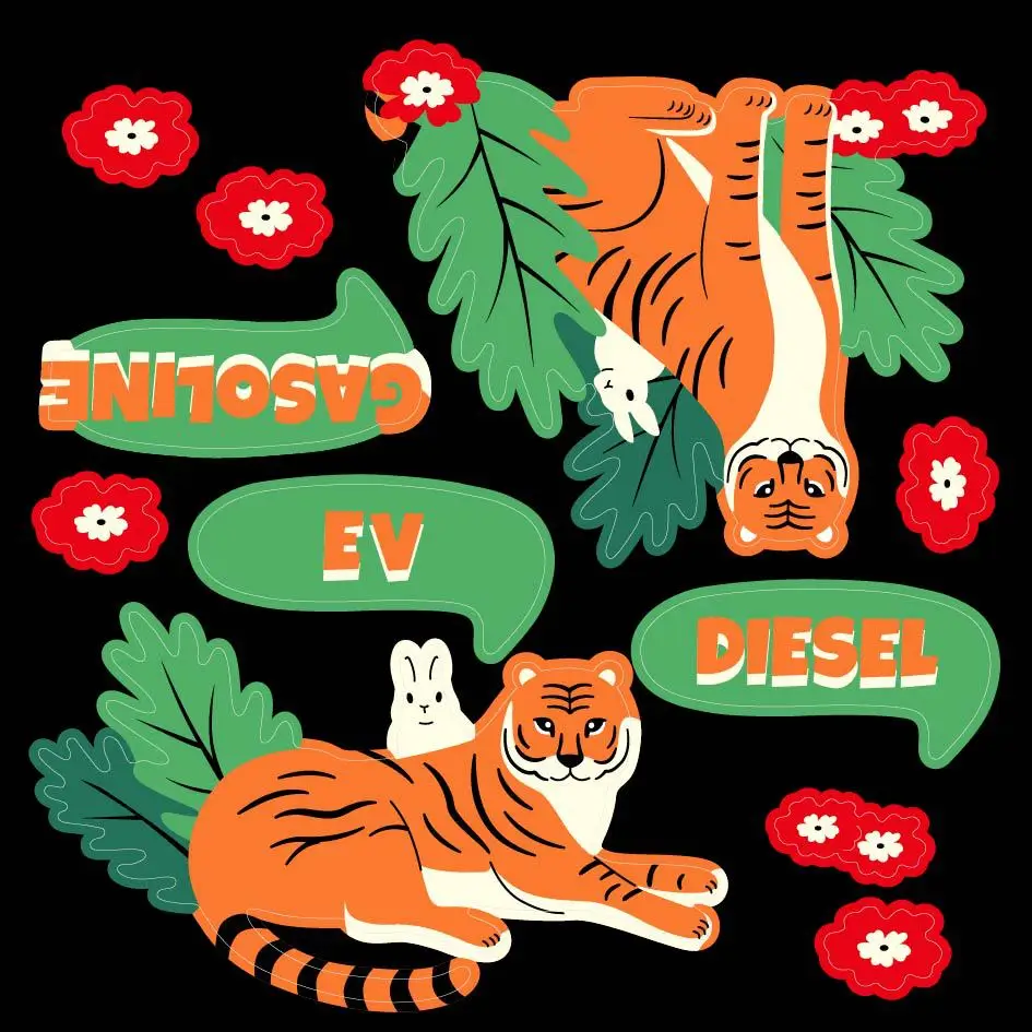 Korean Ins Cute Cartoon Sunflower Sticker Decorative Tablet Computer DIY Material Decoration Sticker Set Children Festival Gift