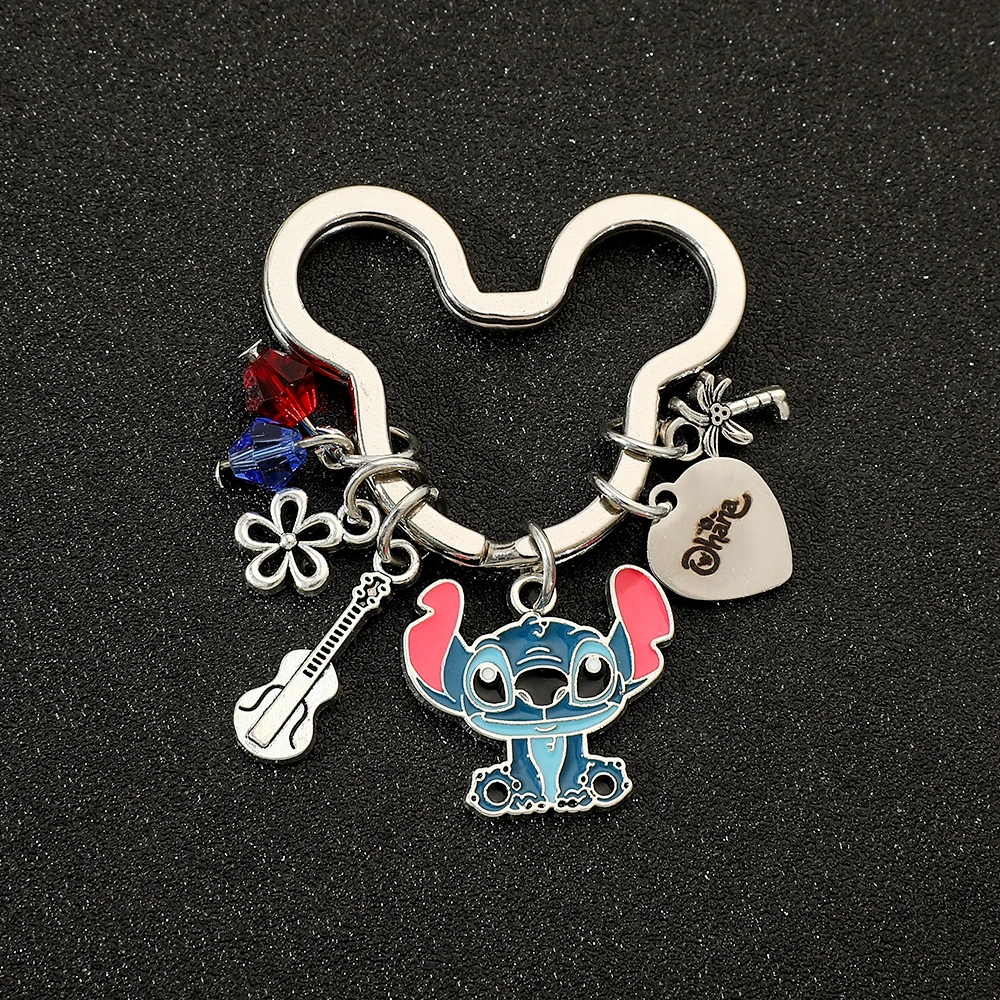 Disney Lilo & Stitch Keyring Fashion kawaii Stitch Keyring For Friends Birthday Party Jewellery Accessories