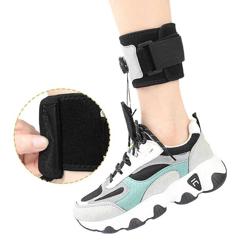 Foot Drop Lifting Up Brace Knob Adjustable Left Right Foot Drop Orthosis Brace Support For Walking With Shoes