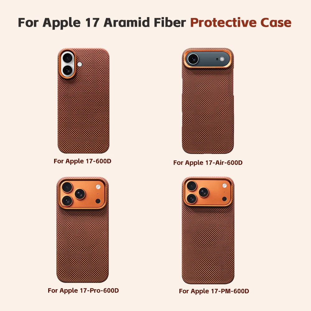 

For magsafe Magnetic for iPhone 17 Pro/ 17 pro max carbon fiber case Luxury aramid phone cover for iphone 17 pro Max carbon case