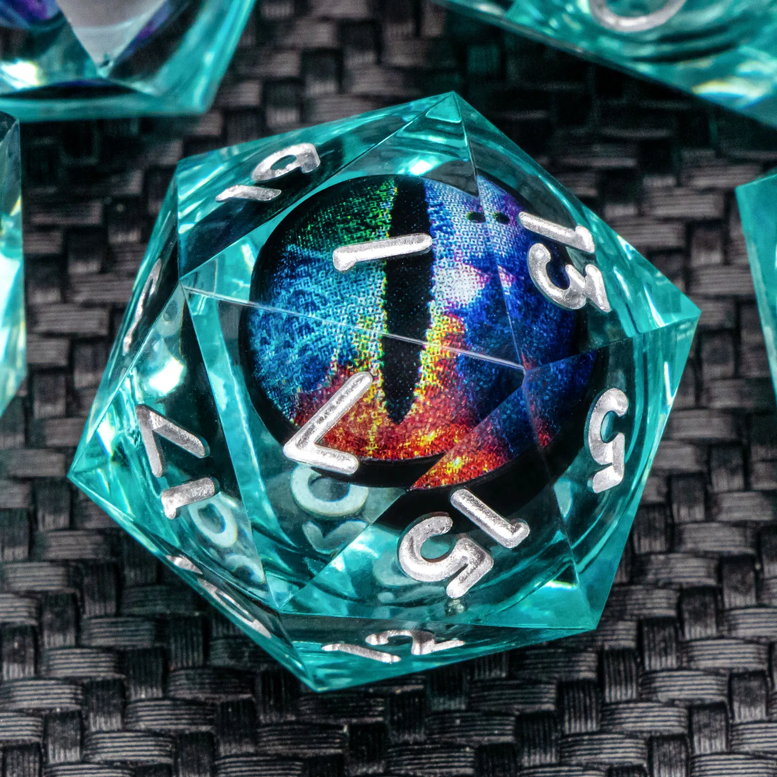 

Resin DND Dice, Liquid Core Sharp Edged Dice Set D&D, Polyhedral D and D Dice Set for Dungeons and Dragons, Role Playing Game