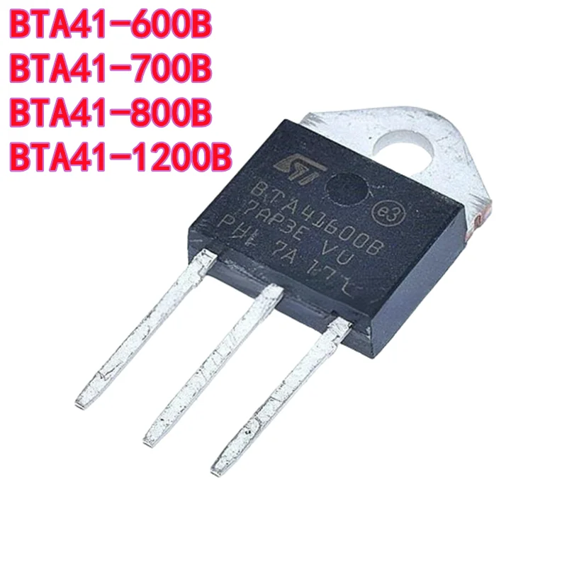 5PCS Bidirectional Triac BTA41-600B / BTA41-700B / BTA41-800B / BTA41-1200B