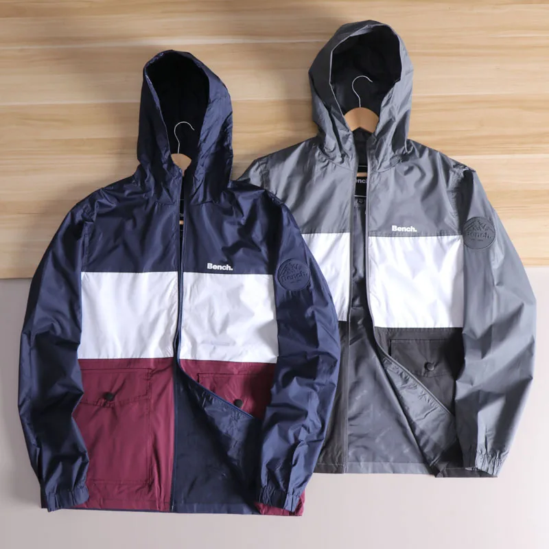 

Men's Outdoor Sports Jaet Spring Autumn Stand Fit Faion Urban Sle Long Sve Hooded Coat Breathable Waterproof Colo...