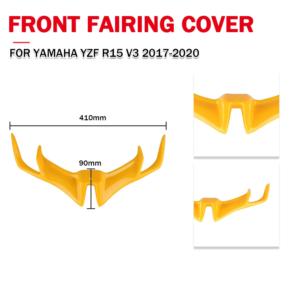 

Front Fairing Winglet Aerodynamic Wing Cover For YAMAHA YZF R15 V3 2017 2018 2019 2020 Motorcycle Protection Guard Wind