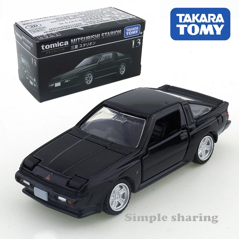 Tomica Premium 13 Mitsubishi STARION Simulação Modelo De Carro De Liga, Pequena Escala Miniatura, Decoração Do Carro