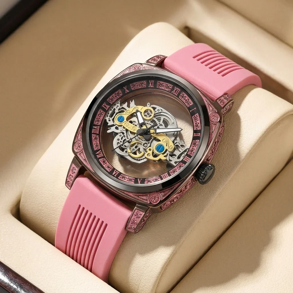 1Pcs Men's Multicolor Dial Silicone Strap Vintage Fashion Classic Fashion Details Quartz Watch For Business Party Holiday