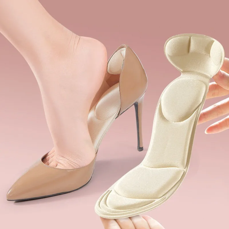 Trimmable Insoles Women High Heel Shoes Insoles Anti Slip Cutable Insole Comfort Breathable Heel Protection Massage Shoe Pads