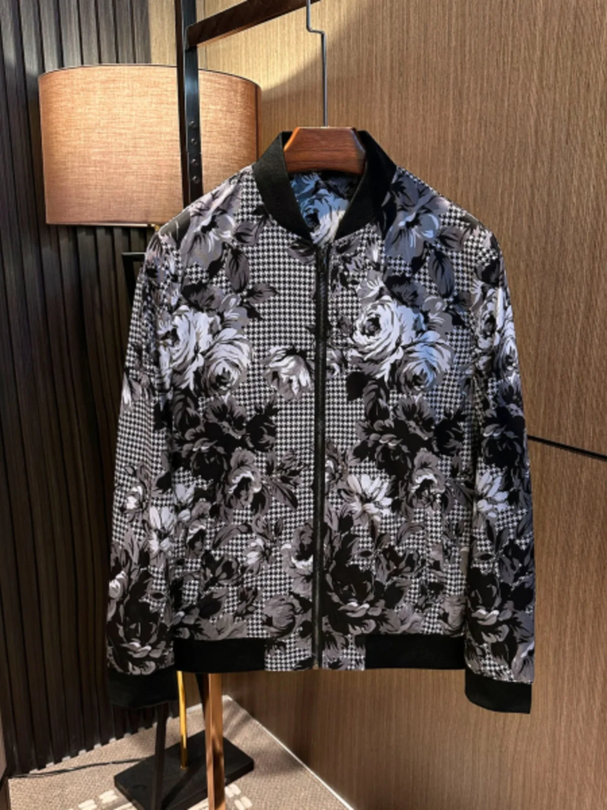 

Новая мужская модная куртка в китайском стиле с бейсбольным воротником и принтом, приталенная, из полиэстера, нейлона и композитного волокна, весенняя