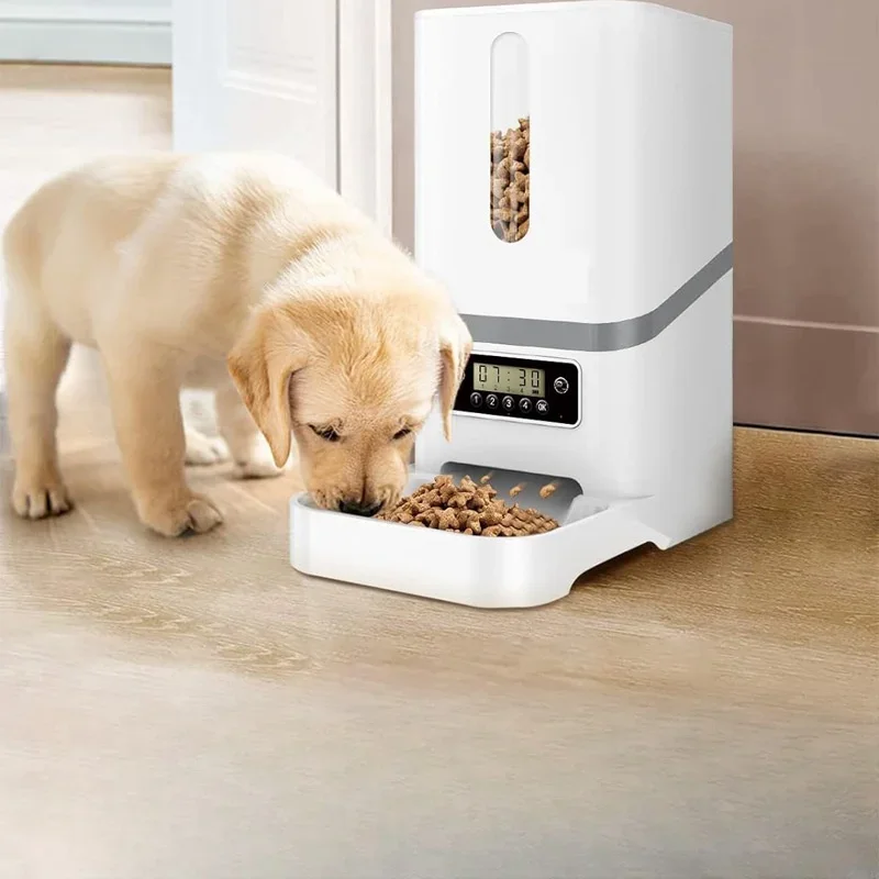 Gamelle Intelligente de Grande Capacité pour Chien et Chat, Mangeoire existent Chronométrée, 6L