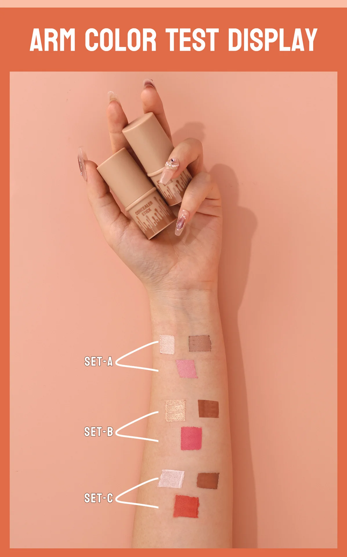 Evidenziatore per trucco Bronzer Blush Copertura completa Contorno viso Stick Bronzer Evidenziando polvere Moda Make Up Cosmetico