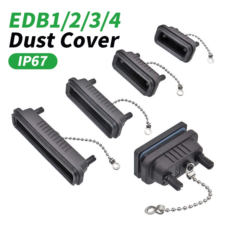 DB9 DB15 DB25 DB37 Socket Waterproof Cover for DB9/15/25/37 Connector IP67 D-SUB Male Female Plug Protective Cap Dustproof Cover
