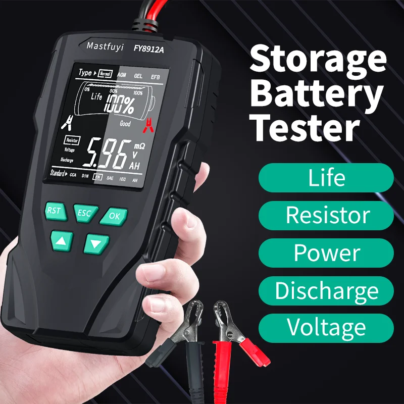 Imagem -04 - Mastfuyi-multifunctional Battery Tester Resistência Interna Tensão Descarga Corrente Power Lifespan Test Meter