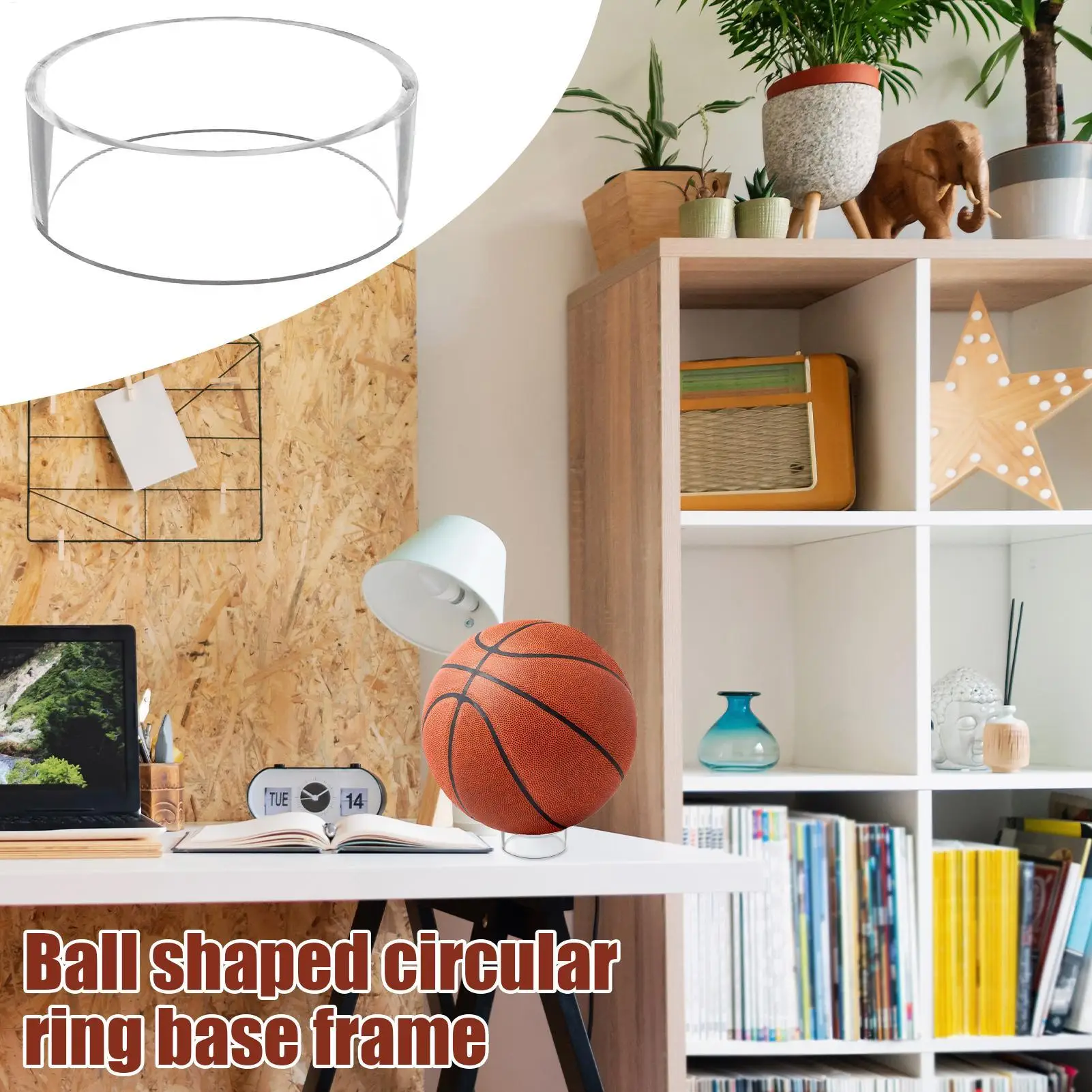 

Акриловая подставка для мяча, круглое кольцо, баскетбольный держатель, акриловая футбольная подставка, держатель для мяча для футбола, баскетбола, футбола