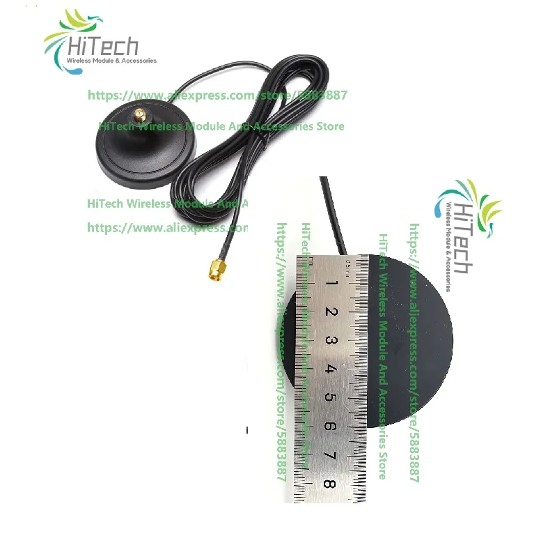2 piece WiFi Antenna Magnetic Base Extension Pure Copper RG174 Cable 6cm GSM GPRS 3G 4G 5G Antenna for Router Wireless Network C