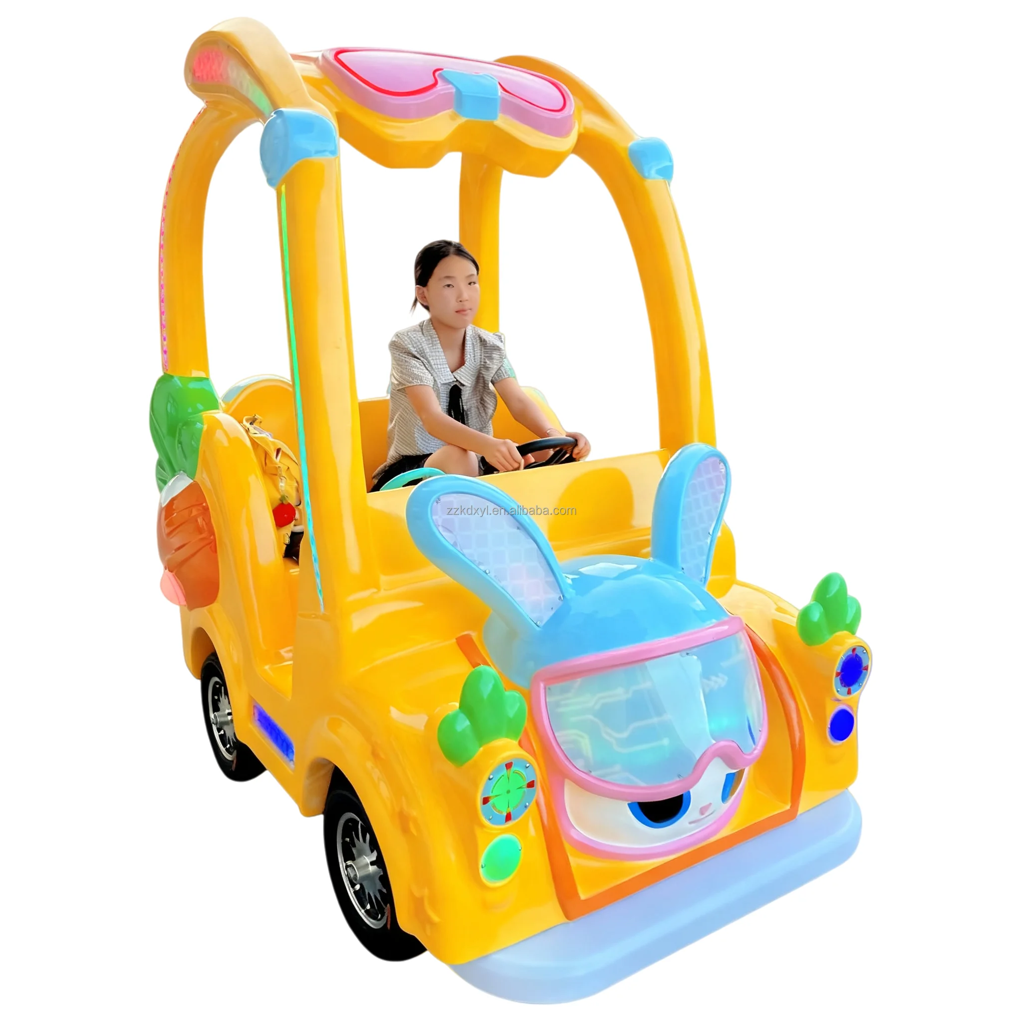 Fiberglass Indoor Electric Bumper Cars, Sunshade, High Quality, Remote Control, Battery-Powered, Fun Ride for Adults and Kids