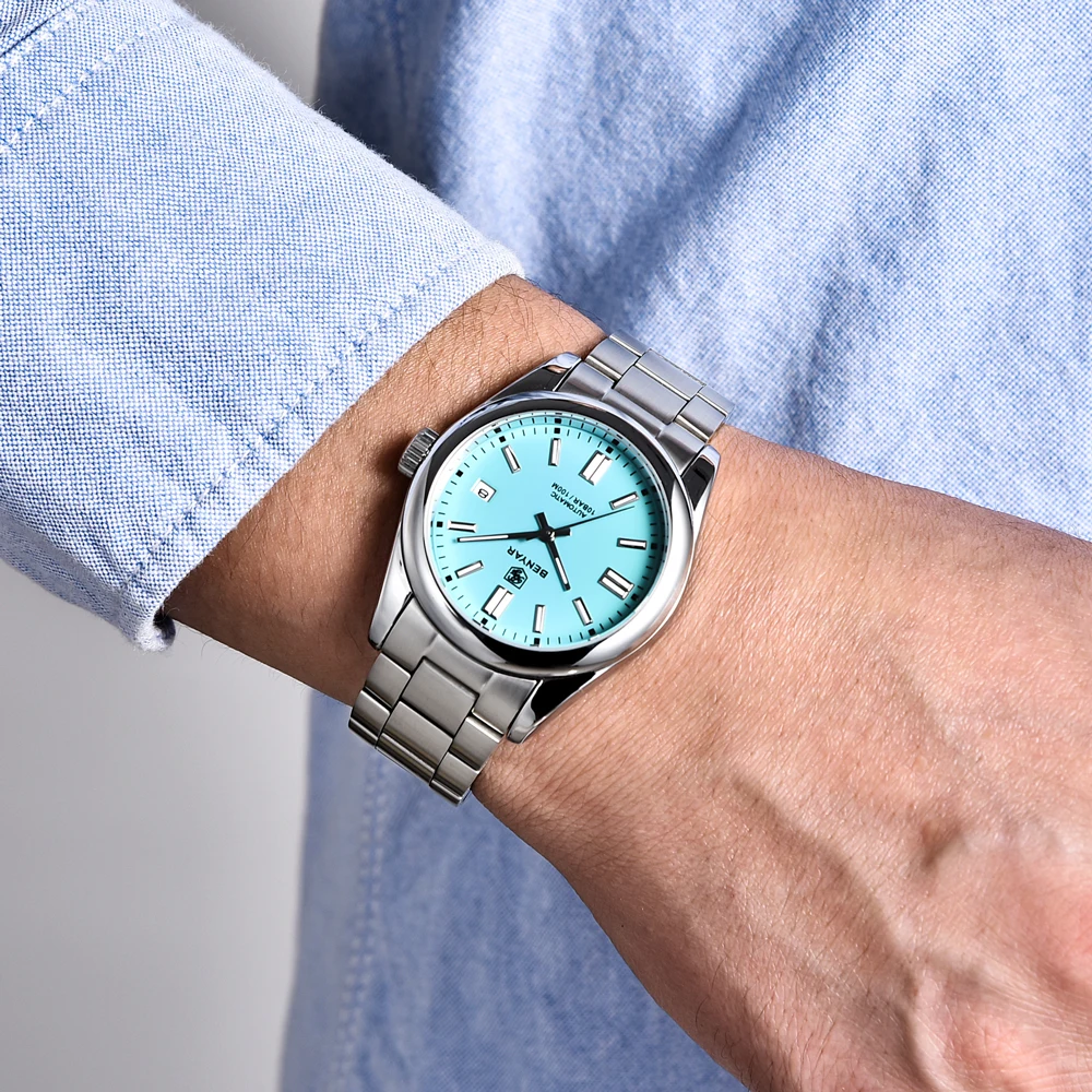 2026 New BENYAR Men's Watches Top Brand Luxury Automatic Watch Men Mechanical Wristwatches Sapphire Stainless Steel Waterproof