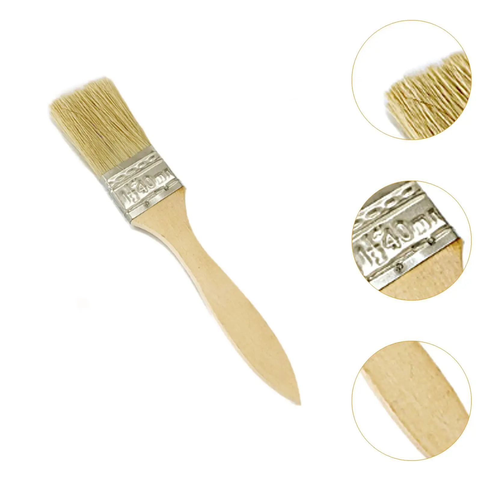 Бытовая кисть для рисования, кисть для пятен с деревянной ручкой для акварельных масляных пятен