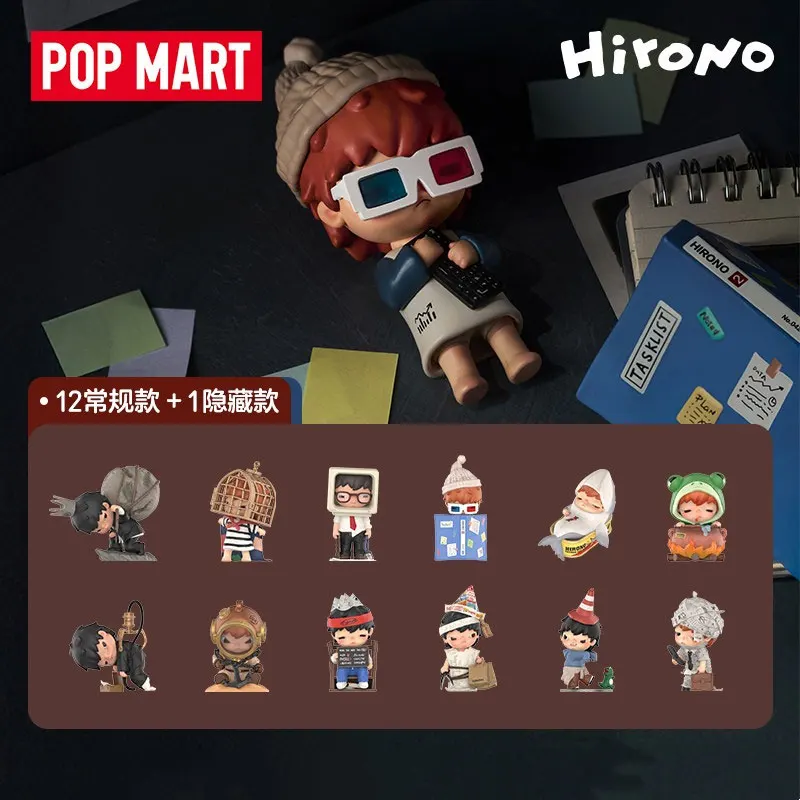 POP MART Hirono TAMED WILDGRASS Serie Trendige Mystery Box Anime Actionfigur Zufällige Blindbox Spielzeug Modell Ornament Puppen Geschenk