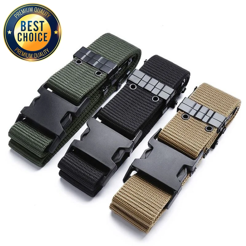 Neue 125 cm S Taktische Gürtel Hosen Gürtel Zubehör Einstellbare Outdoor Survival Leinwand Ausbildung Jagd Camping Sport Taille Gürtel