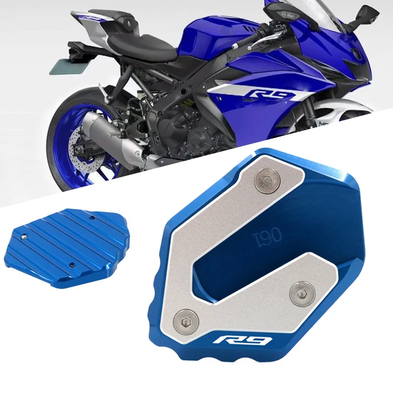 

Motorcycle CNC Kickstand Foot Side Stand Extension Pad Support Plate Enlarge For YZF R9 YZFR9 YZF-R9 2025