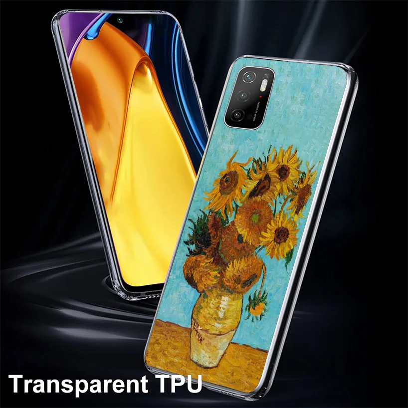 Van Gogh Oil Art Painting Phnoe Case for Xiaomi Poco X5 Pro X4 Gt X3 Nfc M5S M4 M3 M2 F3 F2 F1 Mi Note 10 Lite A2 A3 Unique Cove