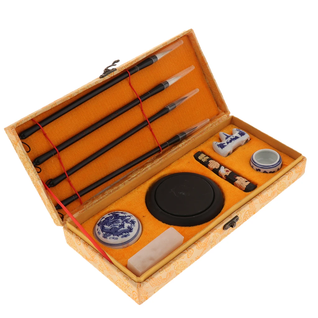 Chinese Traditional Calligraphy Set for Scholars Calligraphy Writing Set