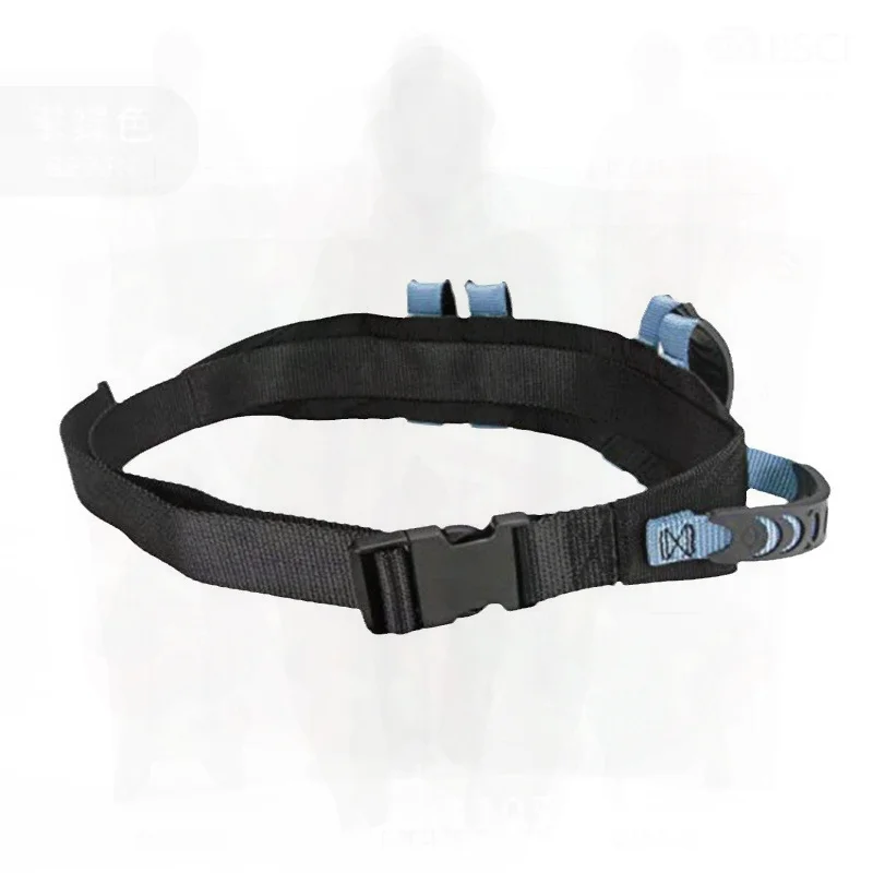

Waist Traction Assist Belt Universal Nylon Webbing for Disabled Elderly Home Use Waist Support Standing Aid Belt in Blue/Black