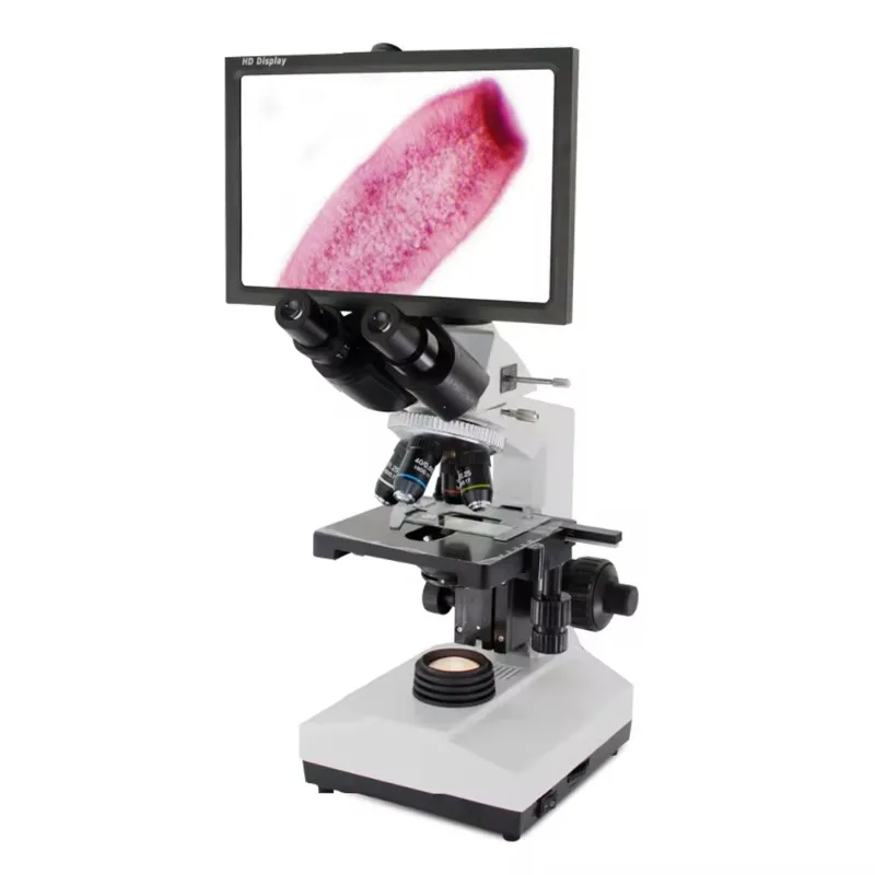 11.6 Inch Stereo Microscope With LCD Screen 40x-1600x Digital Optics Microscope Price With Camera