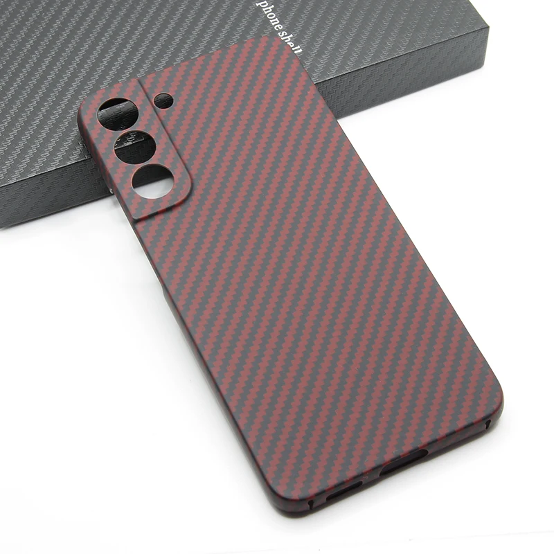 Carbon fiber phone case for Samsung galaxy S22 light Thin High-strength Aramid fiber material protective shell