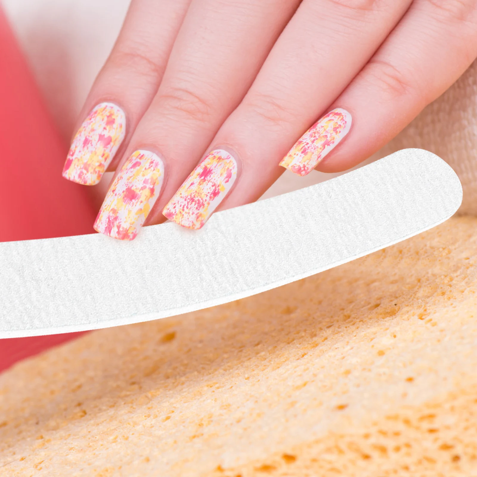 

Healvian Professional Nail Buffer Block Polisher Manicure Pedicure Care Kit Shine Smoother Grit Fine Coarse Tool Mini Stick