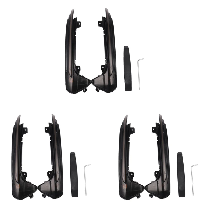 

6X автомобильный светодиодный динамический указатель поворота, индикатор бокового зеркала заднего вида, мигалка для A6 RS6 4G C7 7.5 2012-2018