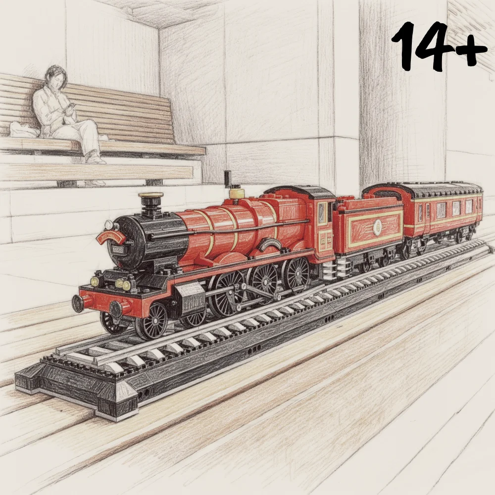 2026 ornament model Hogwarts Express train building model home decoration adult Christmas and birthday gift