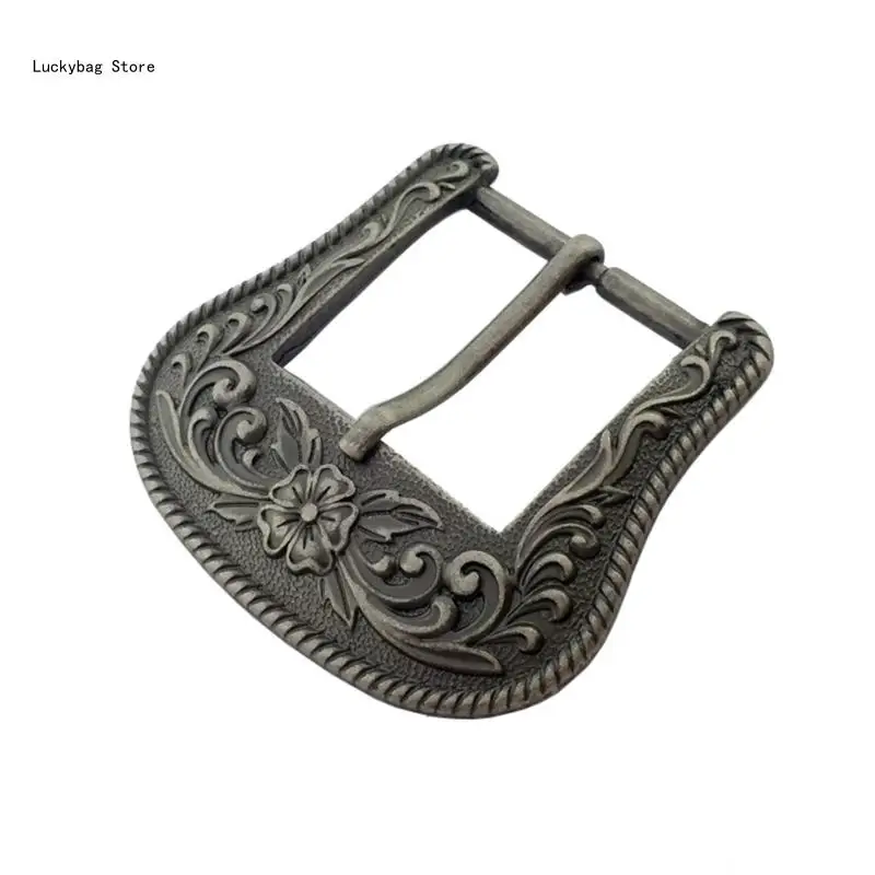 Vintage Metal Buckle for Pin Buckle Belt Steampunk Waist Belt Buckles Elegant Waistband Buckle Teens Boys Belt Accessory