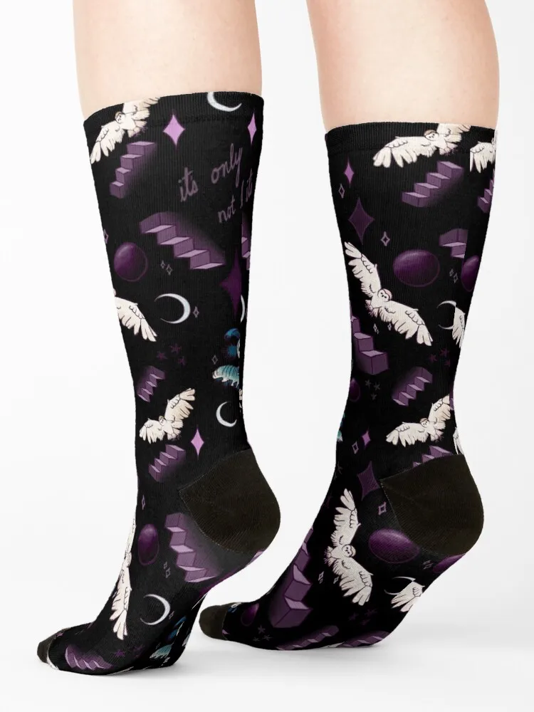 Labyrinth “It’s only forever not long at all” Socks floor Crossfit halloween Run Luxury Woman Socks Men's