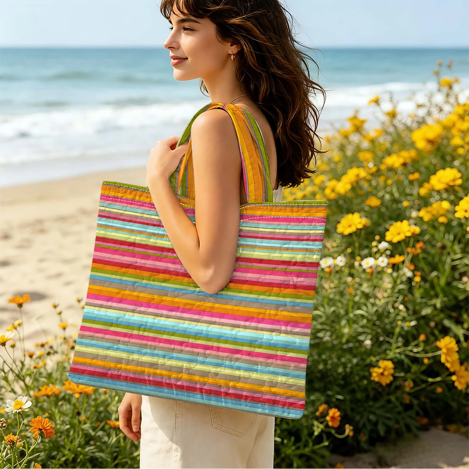 Retro Rainbow Line Women canva - Women Fashion Fun 评论和价格