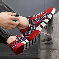 Nouvelles Chaussures de Skateboard Tendance pour Hommes – Baskets Décontractées Antidérapantes en Toile à Motifs pour la Marche en Extérieur – Zapatos Sportifs pour Homme 6